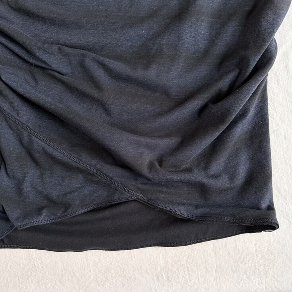 Lululemon Breezy Skirt Black Capilano Stripe Heathered Inkwell 8 Reversible - Picture 3 of 8